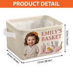 Bathroom Storage Basket - Personalized Kid Rectangle Storage Basket