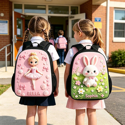 Back To School - Personalized Teacher Changeable Leather Patch Backpack