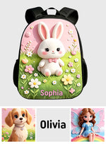 Back To School - Personalized Teacher Changeable Leather Patch Backpack