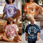 Tie Dye Style Shirt For Pet Owner - Personalized Dog All Over Shirt