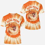 Tie Dye Style Shirt For Pet Owner - Personalized Dog All Over Shirt