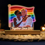 Custom Any Photo - Personalized LGBT Support Shaped Led Night Light