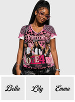 Homecoming Queen - Vote For Me - Personalized Self Love Fully Printed V-Neck T-Shirt