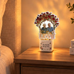 You & Me, We Got This - Personalized Couple LED Light Ceramic Pot