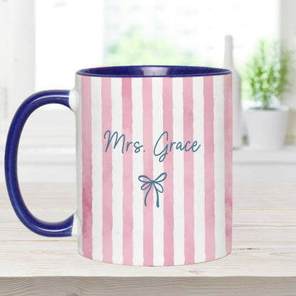 Back To School Gift for Teacher - Personalized Teacher Accent Mug