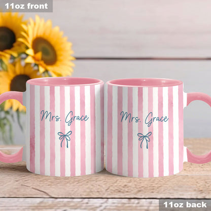Back To School Gift for Teacher - Personalized Teacher Accent Mug