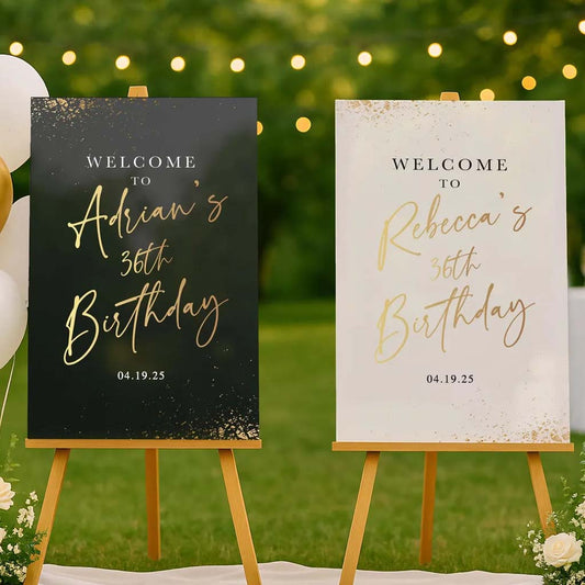 Happy Birthday - Personalized Birthday Canvas And Poster