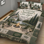 Camping Partners For Life - Personalized Camping Quilt Set