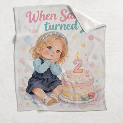 Happy Birthday - Personalized Kid Blanket