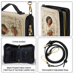 In His Garden, I Bloom - Personalized Christian Leather Bible Cover Bag