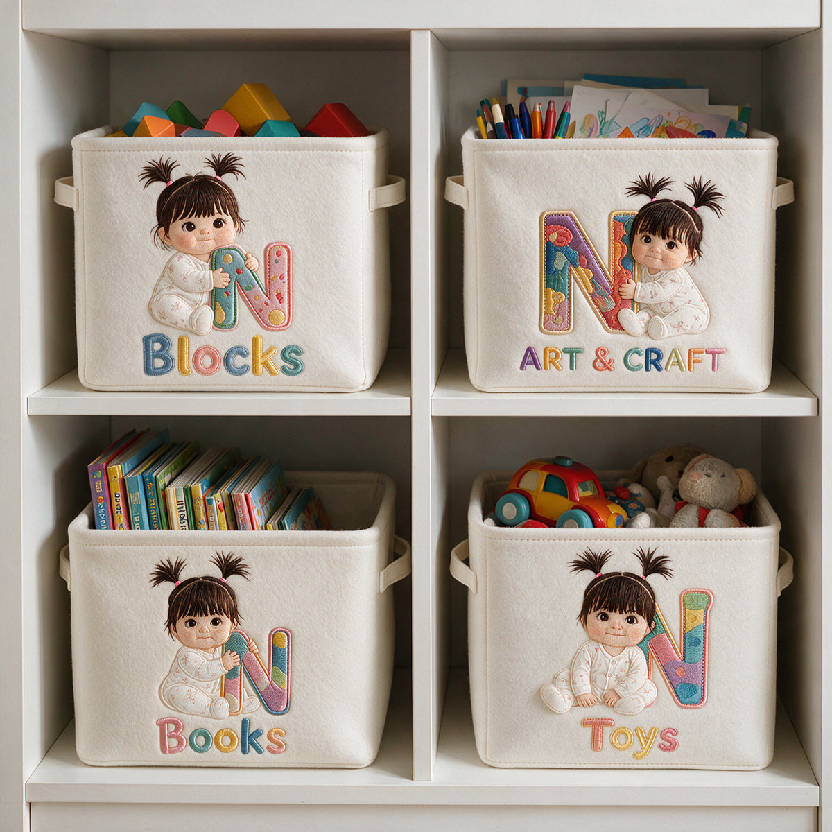 Little Helper Basket - Personalized Kid Rectangle Storage Basket