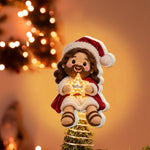 Merry Christmas - Personalized Christian LED Light Tree Topper