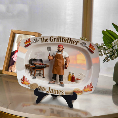 The Grillfather - Personalized Father Plate