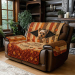 Cute Pet Peeking - Personalized Dog Quilted Sofa/Couch Cover