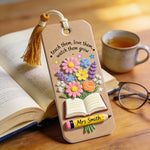 Teacher Gifts Boho Kraft - Personalized Teacher Shaped Magnetic Bookmark