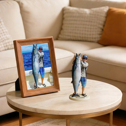 Custom Real 3D Figure From Any Photo - Personalized Fishing Premium 3D Figurine
