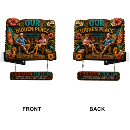 Welcome to Our Pool, Pool Sign - Personalized Wooden Wall Mount Sign
