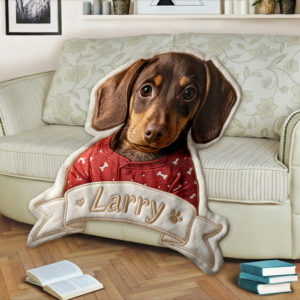Love My Pet - Personalized Pet Shaped Fleece Blanket