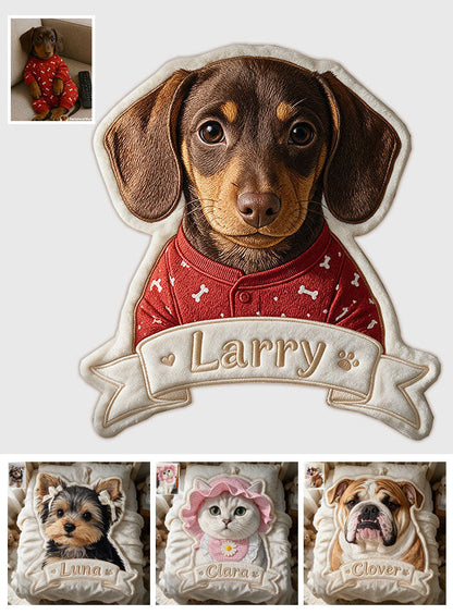 Love My Pet - Personalized Pet Shaped Fleece Blanket