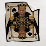 Black King - Personalized African American Blanket