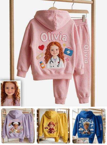 Dream Job - Personalized Kid Kid Hoodie & Kid Jogger Sweatpants