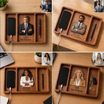 Desk Essentials - Personalized Colleague Wood Tray