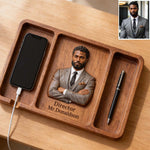 Desk Essentials - Personalized Colleague Wood Tray
