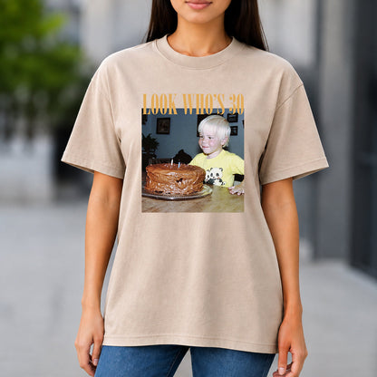 Birthday Gift - Personalized Birthday Washed T-Shirt