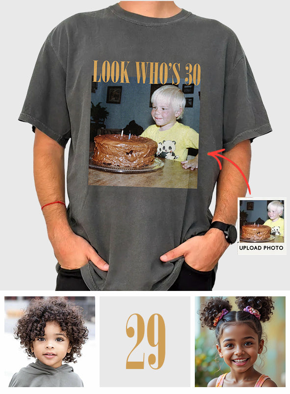 Birthday Gift - Personalized Birthday Washed T-Shirt