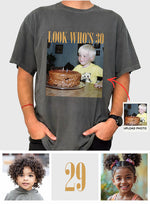 Birthday Gift - Personalized Birthday Washed T-Shirt