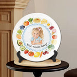 Happy Meal - Personalized Kid Ceramic Round Plate