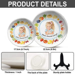 Happy Meal - Personalized Kid Ceramic Round Plate
