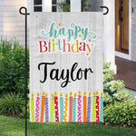 Happy Birthday - Personalized Birthday Garden Flag