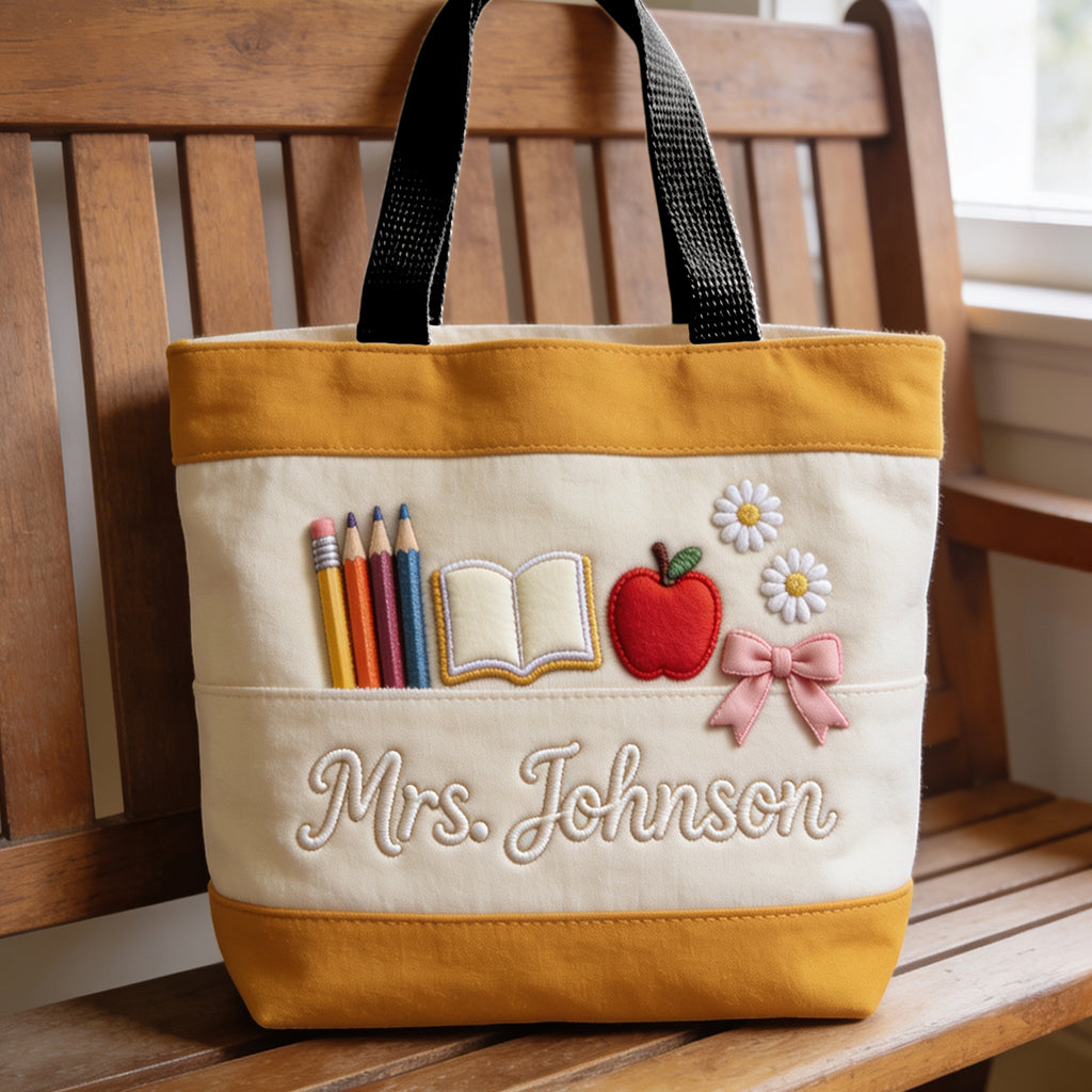 Teacher Gifts - Personalized Teacher Tote Bag