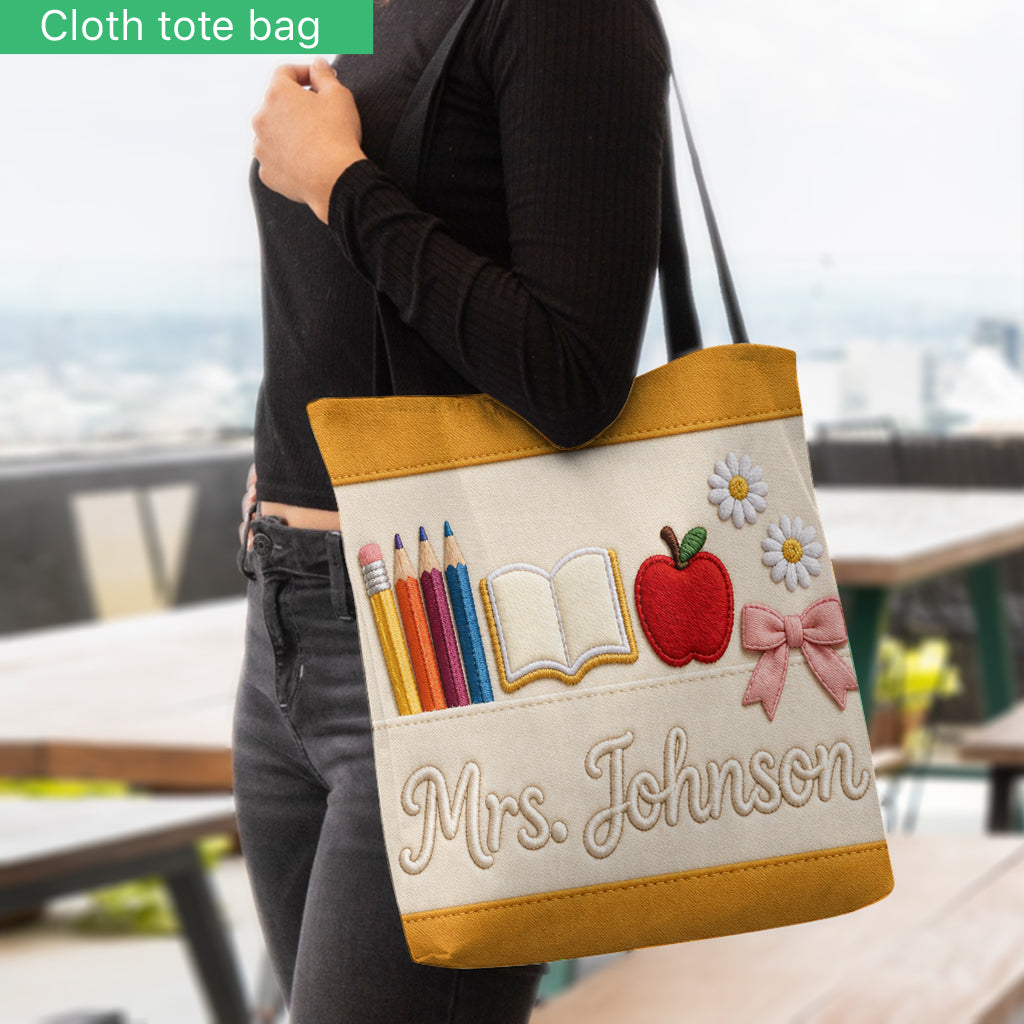 Teacher Gifts - Personalized Teacher Tote Bag