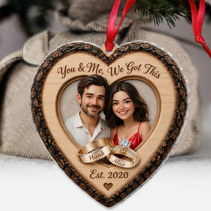 Our Christmas Together - Personalized Couple Ornament