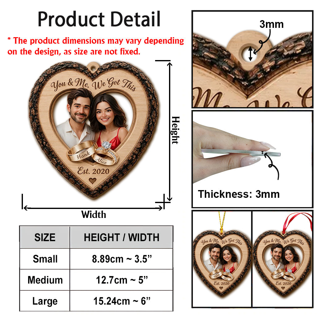 Our Christmas Together - Personalized Couple Ornament