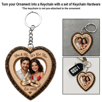 Our Christmas Together - Personalized Couple Ornament