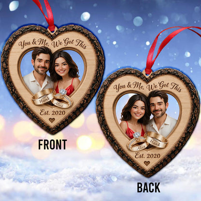 Our Christmas Together - Personalized Couple Ornament