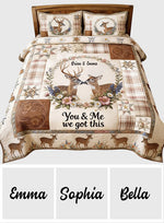 You & Me We Got This - Personalized Hunting Quilt Set