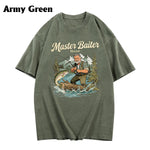 Custom Fishing Shirt For Dad/ Husband/ Son... - Personalized Fishing Washed T-Shirt