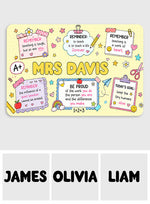 Back To School, Teacher Gift Idea - Personalized Teacher Mouse Pad Custom Shape