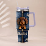 Love My Pet - Personalized Pet Tumbler With Plush Charm