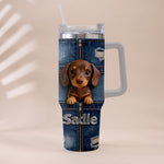 Love My Pet - Personalized Pet Tumbler With Plush Charm