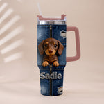 Love My Pet - Personalized Pet Tumbler With Plush Charm