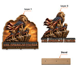 Best Dad/Grandpa In The Wild - Personalized Father 2 Layered Big Freestanding