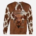 Just A Girl Who Loves Highland Cow - Personalized Highland Cow All Over Shirt