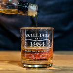 Happy Birthday - Personalized Birthday Whiskey Glass