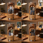 Best Dad Ever, Custom Any Photo - Personalized Father Tumbler