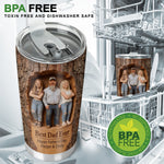 Best Dad Ever, Custom Any Photo - Personalized Father Tumbler